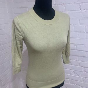 Cashmere light weight mint brooks brothers sweater